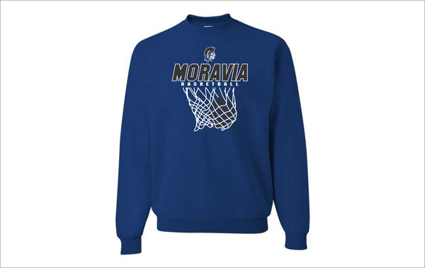 Moravia Boys Basketball Swish Crew Sweatshirt