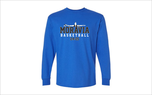 Moravia Boys Basketball Team Long Sleeve Tee