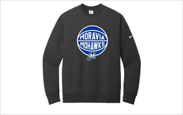 Moravia Boys Basketball Triple Double Nike Crew Sweatshirt