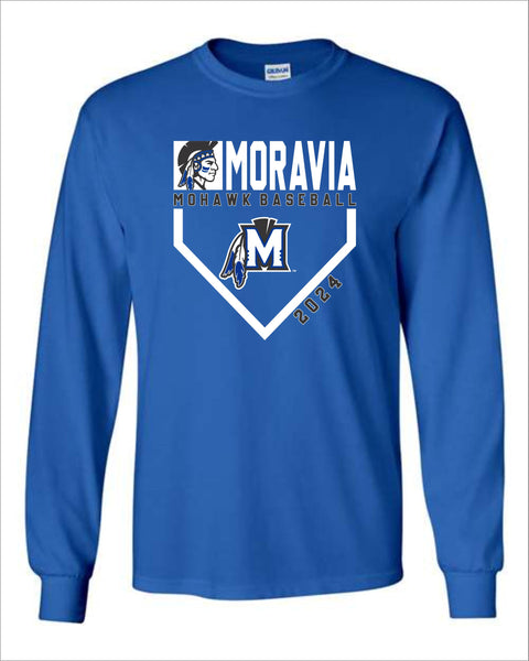 Moravia Baseball Team Long Sleeve Tee