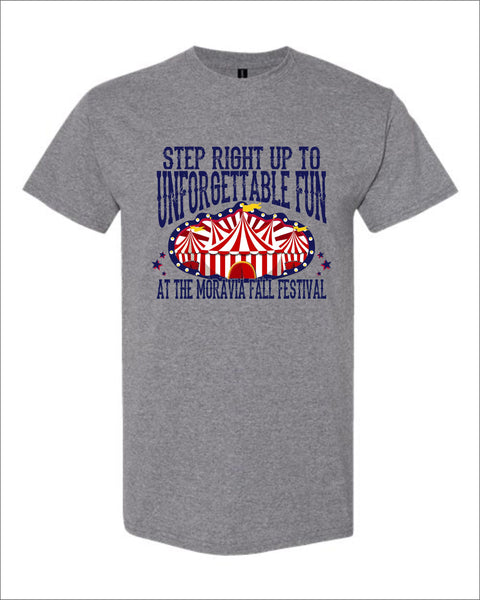 Moravia Fall Festival Cotton Tee (Heather Graphite)