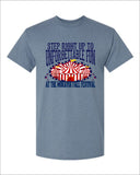Moravia Fall Festival Cotton Tee (Heather Indigo Blue)