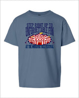 Moravia Fall Festival Cotton Tee (Heather Indigo Blue)