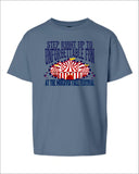 Moravia Fall Festival Cotton Tee (Heather Indigo Blue)