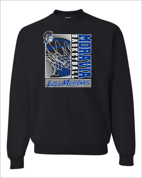 Moravia Girls Basketball Team Crew Sweatshirt