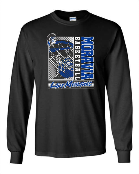 Moravia Girls Basketball Team Long Sleeve Tee