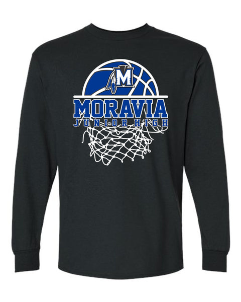 Moravia JH Basketball Long Sleeve Tee