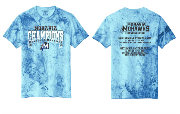 Moravia Marching Band Champions Color Blast Tee