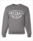 Moravia JH Softball Plate Crew Sweatshirt