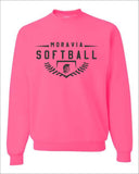 Moravia JH Softball Plate Crew Sweatshirt