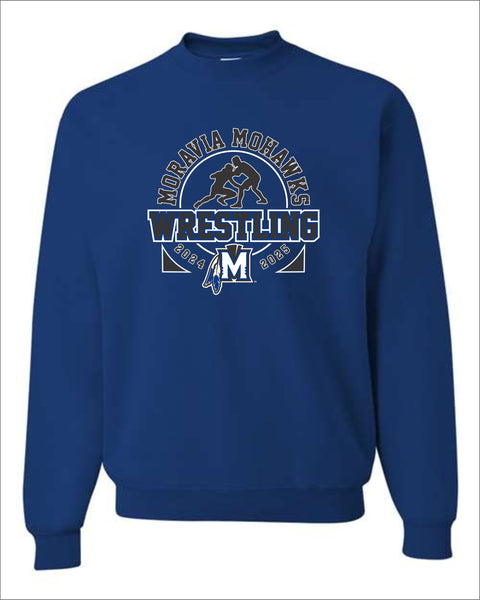 Moravia Wrestling Team Crew Sweatshirt