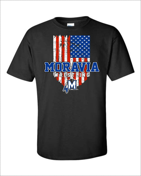 Moravia Wrestling Patriotic Tee