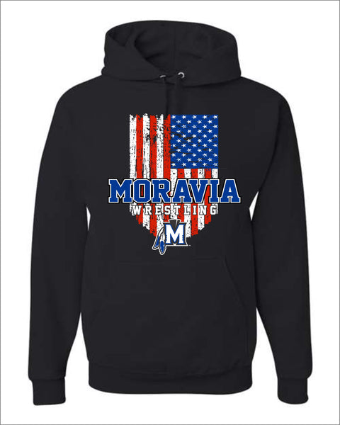 Moravia Wrestling Patriotic Hoodie