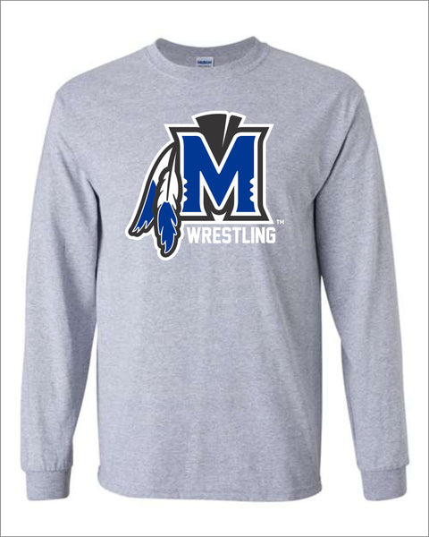 Moravia Wrestling Logo Long Sleeve Tee