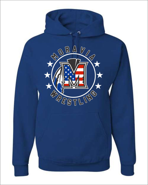 Moravia Wrestling Patriotic Hoodie