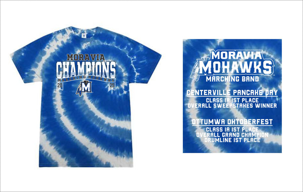 Moravia Marching Band Champions Tie Dye Tee