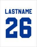 Moravia JH Softball Name and Number