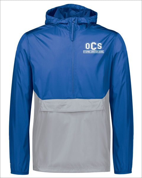 Ottumwa Christian 1/2 Zip Hooded Windbreaker