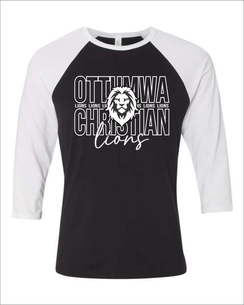 Ottumwa Christian Lions Raglan Tee