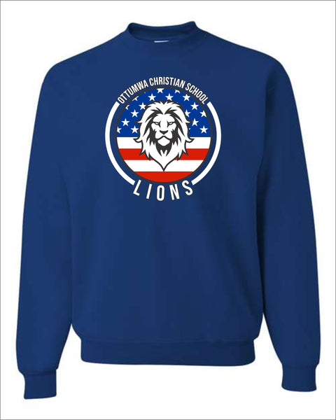 Ottumwa Christian Patriotic Crew Sweatshirt