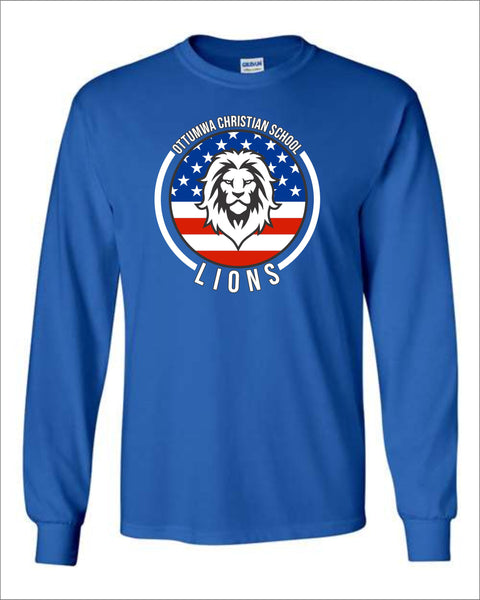 Ottumwa Christian Patriotic Long Sleeve Tee