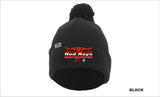 Red Rays Pom Pom Beanie