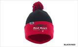 Red Rays Pom Pom Beanie