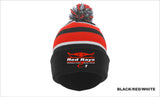 Red Rays Pom Pom Beanie