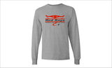 Red Rays Long Sleeve Tee