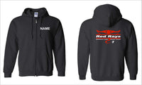 Red Rays Full Zip Hoodie